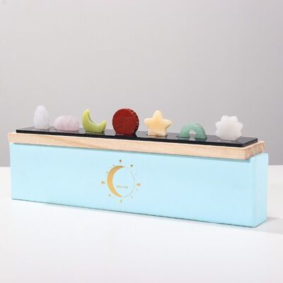 Coffret cadeau en cristal de quartz météo de guérison naturelle