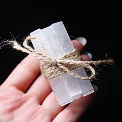 Natürlicher Selenit-Kristallstab 10 Stück/Menge