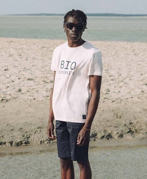 Tee-shirt manche courte Philibert "Bio" écru en coton bio