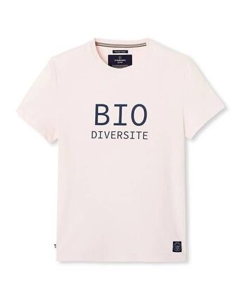 Tee-shirt manche courte Philibert "Bio" écru en coton bio 2