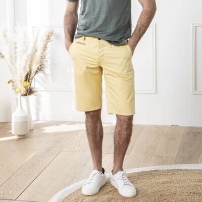 Bermuda shorts Carlo Light twill Yellow