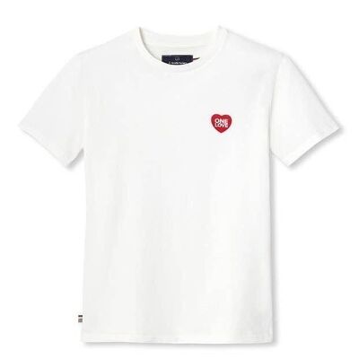 T-shirt per bambini Sam Print One Love Ecru