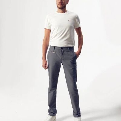 Carlito Chinos Straight Fit Charcoal Gray