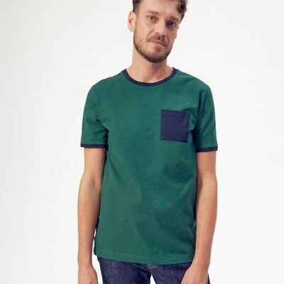 T-shirt con taschino Pio - Jersey verde
