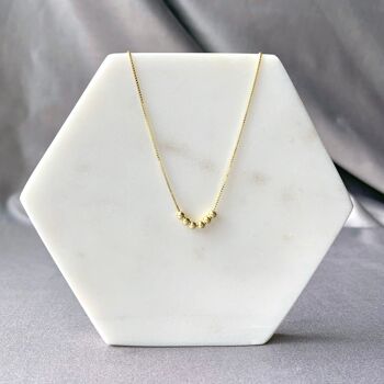 Collier de perles en argent sterling (3 mm) 6