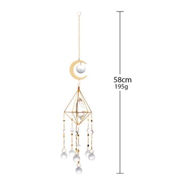 Lustre en quartz blanc Crystal Prism Suncatcher 5