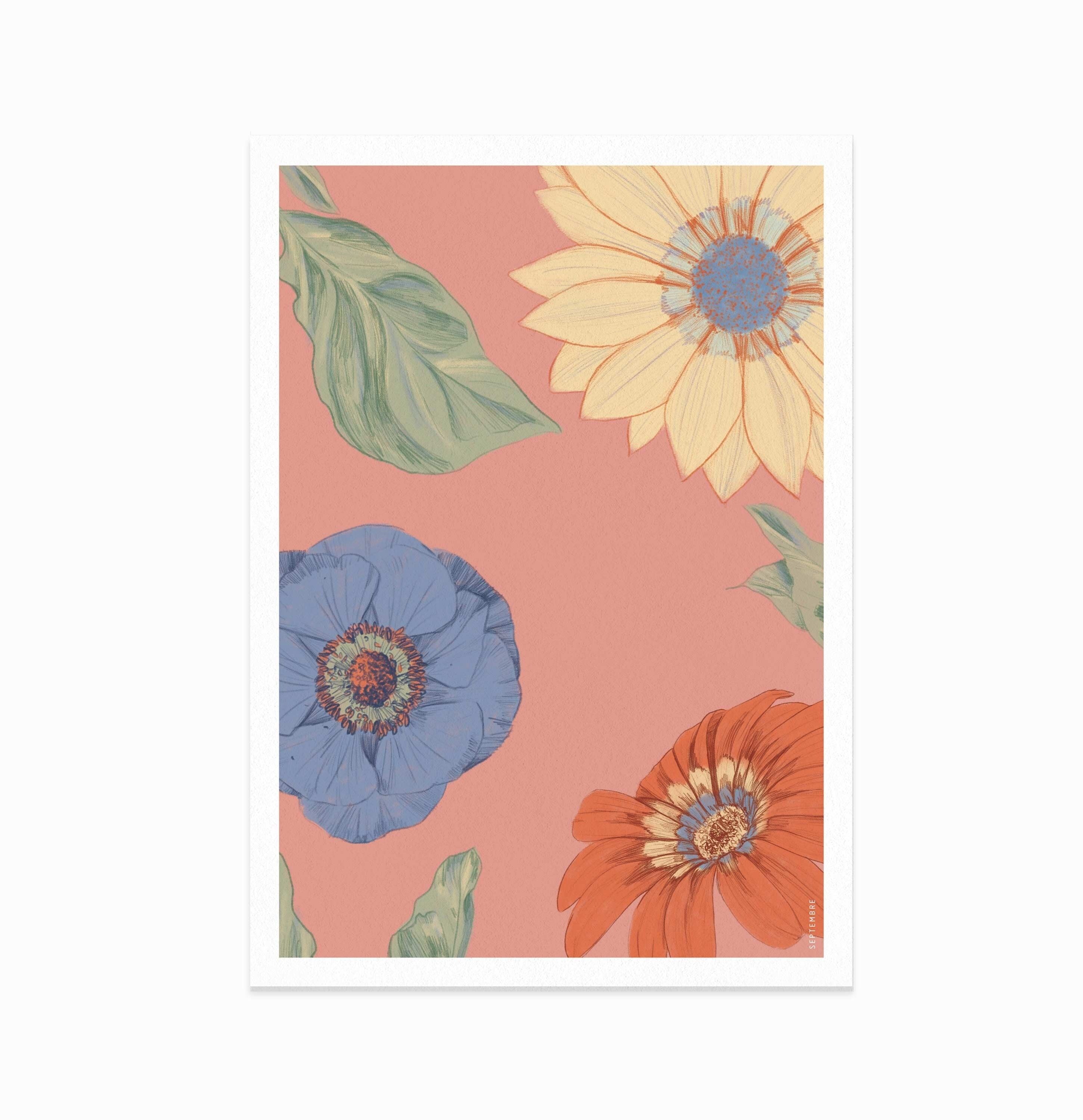 Póster Las Flores III