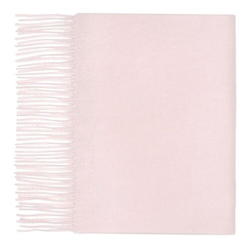 100% Cashmere Plain Scarf, Light Pink