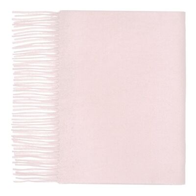 100% Cashmere Plain Scarf, Light Pink