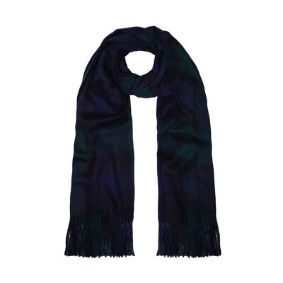 100% Cashmere Stole, Black Watch