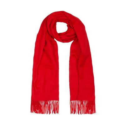 100% Cashmere Stole, Red