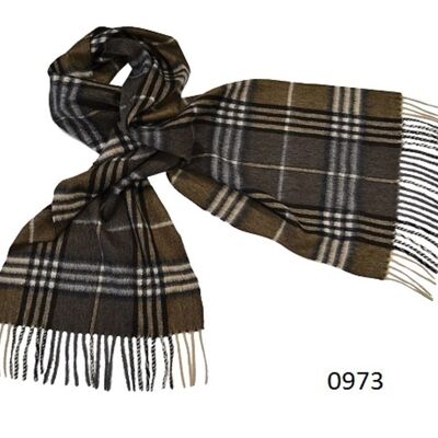 Tartan-Schal aus 100 % Kaschmir, 973