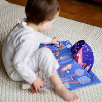 My 1st POP UP Gabin Rabbit Activity Book in Fabric for Baby