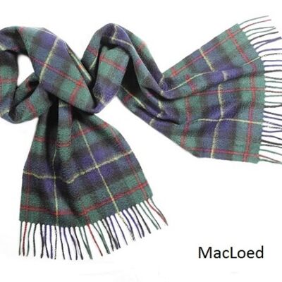 Tartan-Schal aus 100 % Kaschmir, Macleod