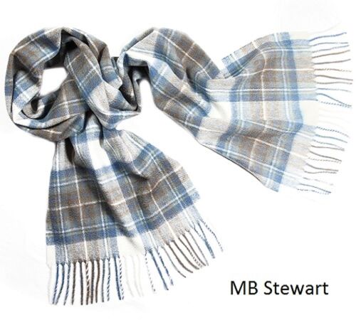 100% Cashmere Tartan Scarf, MB Stewart