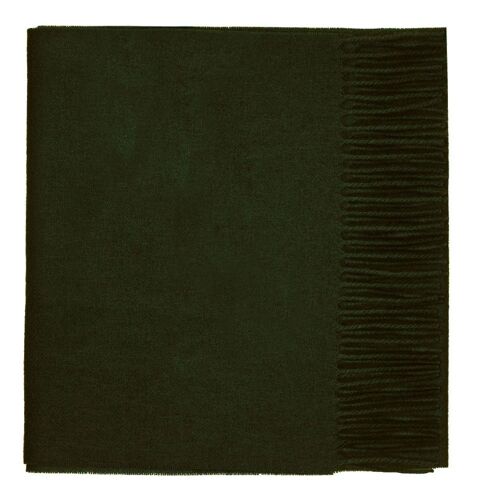 100% Lambswool Plain Scarf, Olive