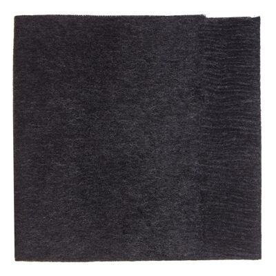 100% Lambswool Plain Scarf, Charcoal