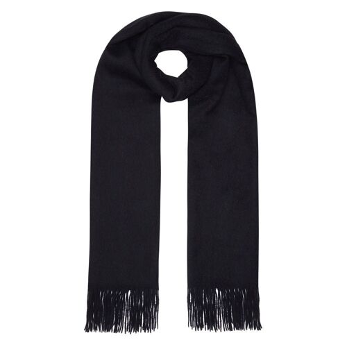 100% Lambswool Stole, Black