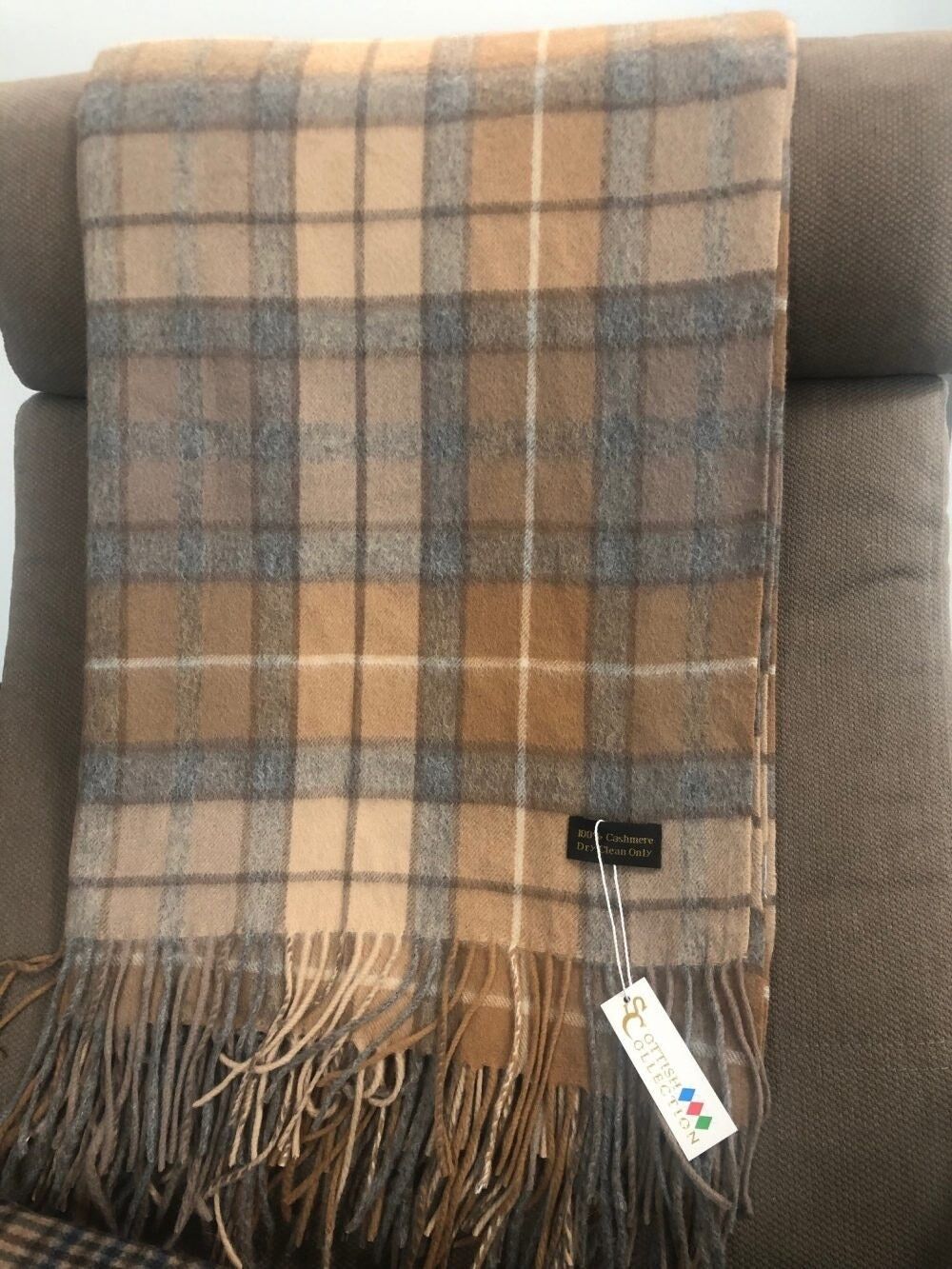 Cashmere tartan blanket hot sale