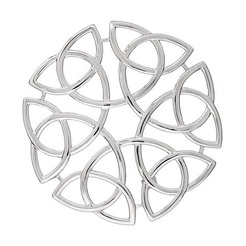 Fashionable Pure 925 Silver Brooch, ZB3
