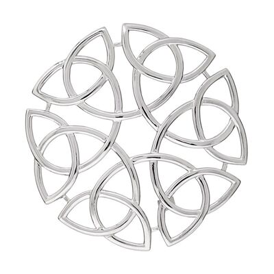 Fashionable Pure 925 Silver Brooch, ZB3