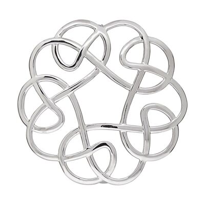 Fashionable Pure 925 Silver Brooch, ZB4