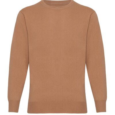 Pull ou Pull Col Rond 100% Cachemire Homme, Camel