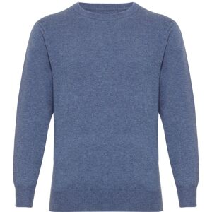 Pull ou Pull Col Rond 100% Cachemire Homme, Denim