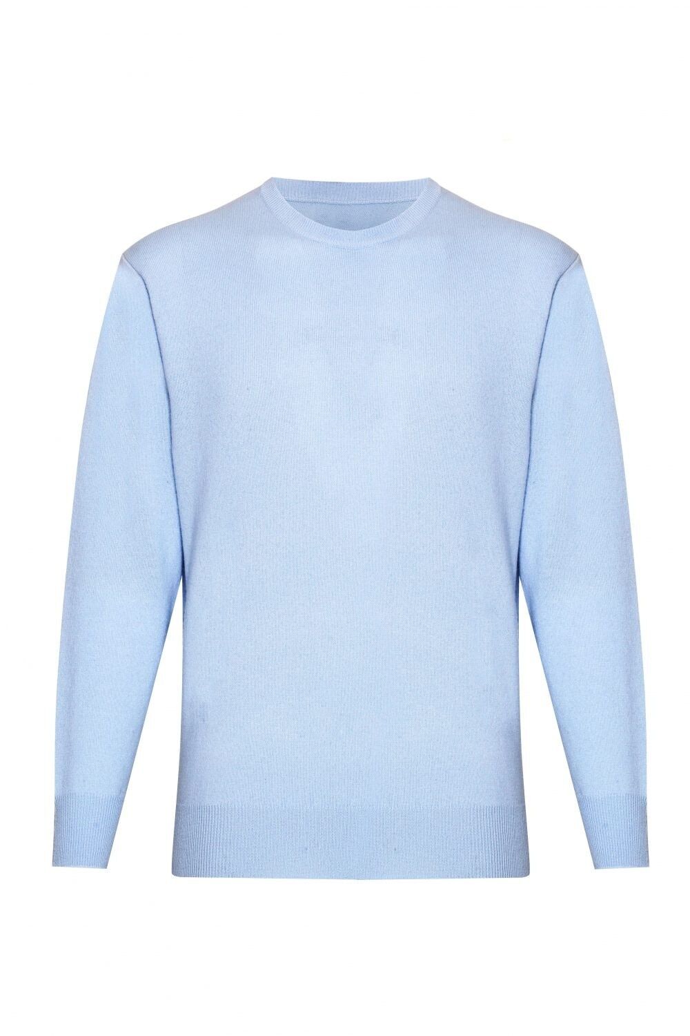 Pale blue shop crew neck jumper