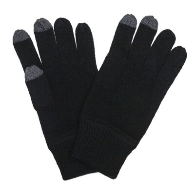 Gants tactiles 100 % cachemire pour homme, vert