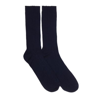 Kaschmirsocken für Herren, Navy