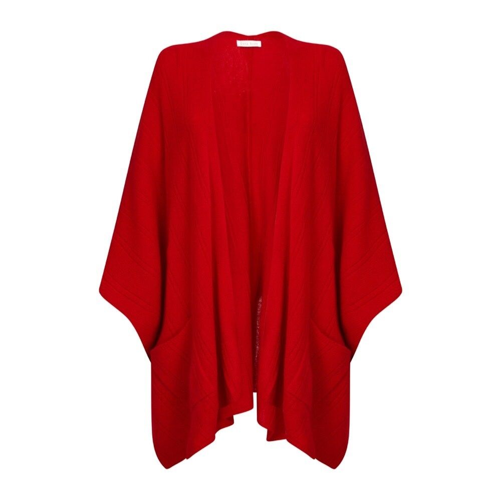 Mantella Donna 100% Cashmere, Rosso