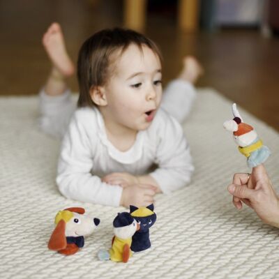 NEW: Set of 4 GABIN RABBIT finger puppets