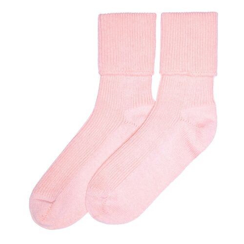 Women's 100% Cashmere Socks , Pink