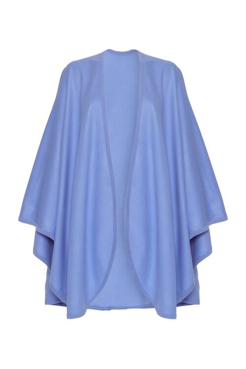 Women's 100% Cashmere Woven Cape, Blue