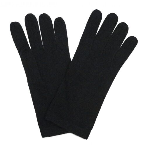 Women's 100% Cashmere Gloves , Black