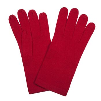 Gants Femme 100% Cachemire , Rouge