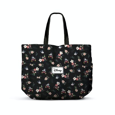 Disney Mickey Mouse Nature-Horizontal Shopping Einkaufstasche, Schwarz
