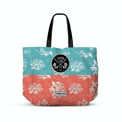 PRODG Surfcamp-Bolsa de la Compra Shopping FAN Horizontal, Azul