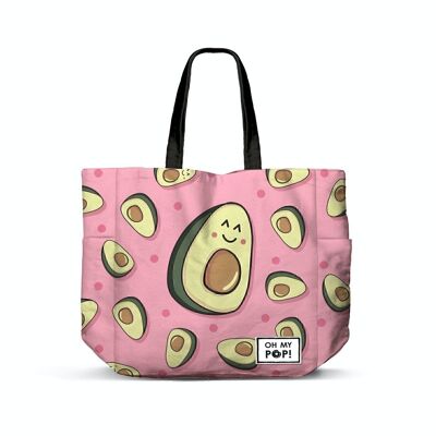 O My Pop! Waca-Shopping Bag Shopping FAN Horizontal, Pink