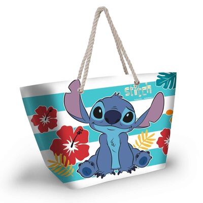 Disney Lilo and Stitch Tropical-Soleil Beach Bag, Blue
