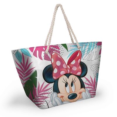 Disney Minnie Mouse Jungle-Bolsa de Playa Soleil, Multicolor