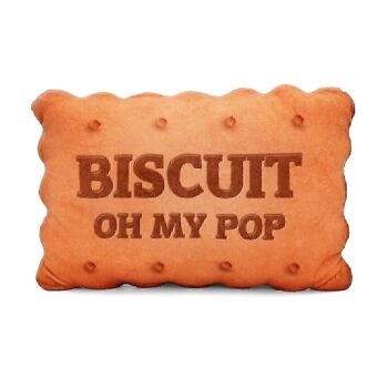 Ô mon Pop ! Biscuit-Grand Coussin, Beige 1