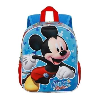 Disney Mickey Mouse House-Small Sac à dos 3D Bleu 2