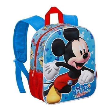 Disney Mickey Mouse House-Small Sac à dos 3D Bleu 3