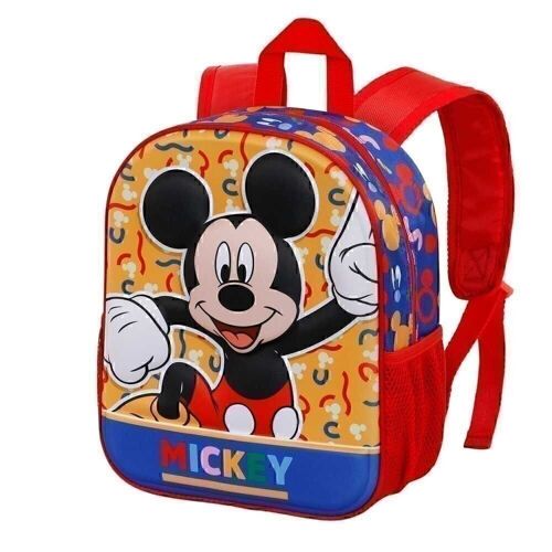 Disney Mickey Mouse Oh Boy-Mochila 3D Pequeña, Rojo