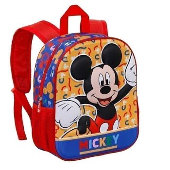 Disney Mickey Mouse Oh Boy-Small Sac à dos 3D Rouge 3