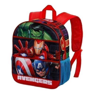 Marvel Avengers Union-Zaino 3D piccolo, rosso