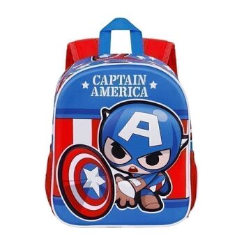Marvel Captain America Let's Go-Petit sac à dos 3D Bleu 2
