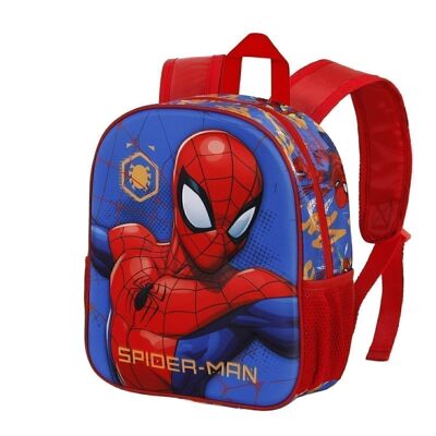 Marvel Spiderman Leader-Mochila 3D Pequeña, Azul